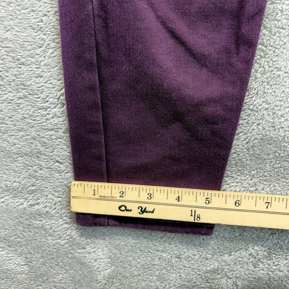 Talbots Jeans Womens 8 Purple Jeggings Mid Rise Simply Flattering Denim - Picture 9 of 12